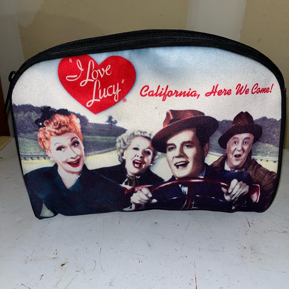 I Love Lucy Cosmetic Bag Makeup Pouch Retro TV Show Fan Collectible